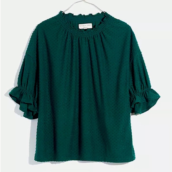 Madewell Texture & Thread Clip Dot Ruffle
Top - Picture 1 of 7